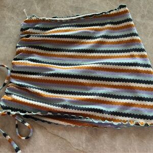 NWOT L*Space Printed Stripe Wildflower Isla Skirt